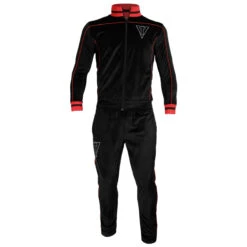 TITLE "Boxing Ain't Easy" Velour Warm Up -Boxing Promotions Shop tb166 bk rd 1 2