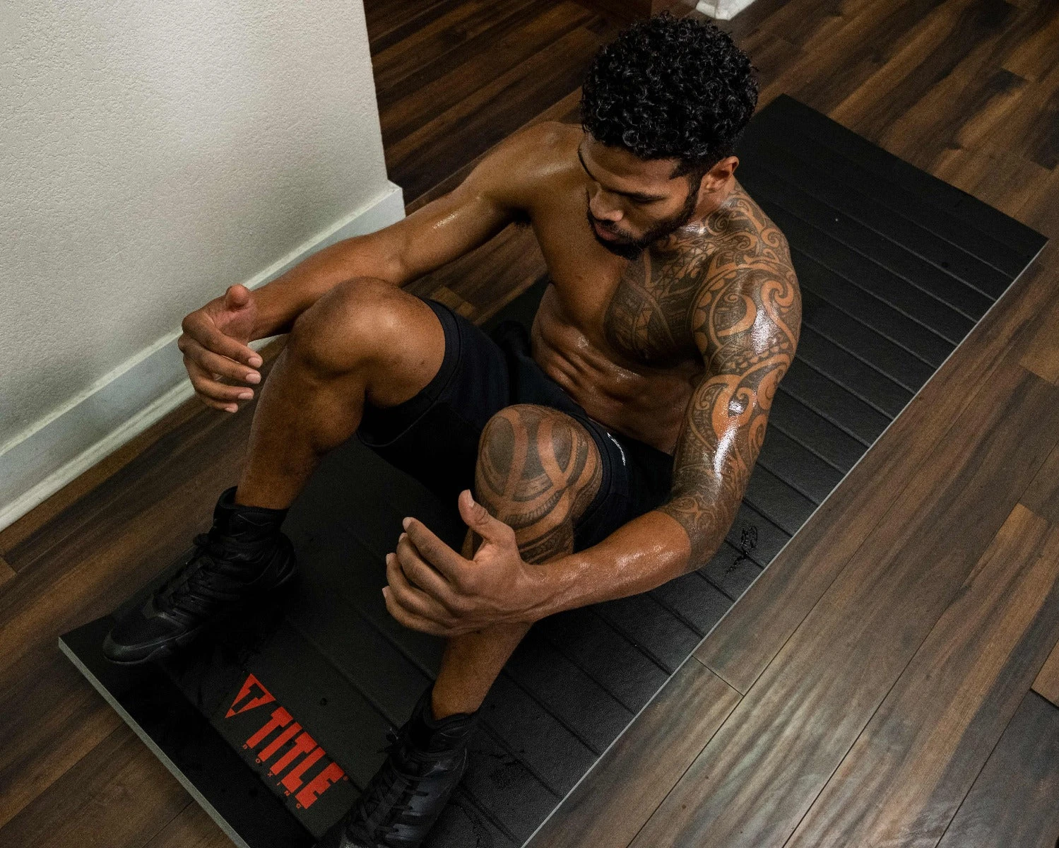 TITLE Boxing Roller Fitness Mat 2 TITLE Boxing Roller Fitness Mat - Image 2