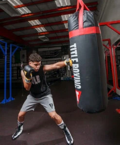 TITLE Boxing Speed-Flex Encore High-Top Shoes -Boxing Promotions Shop tbs 2 bk wh 2 2