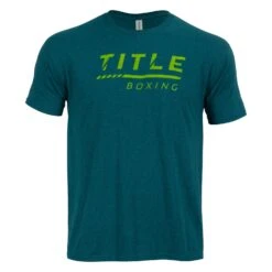 TITLE Boxing Striped Wordmark Tee -Boxing Promotions Shop tbts216 bl 1 1