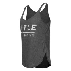 TITLE Boxing Women's Striped Wordmark Cropped Tank -Boxing Promotions Shop tbwts216 ch 3 1
