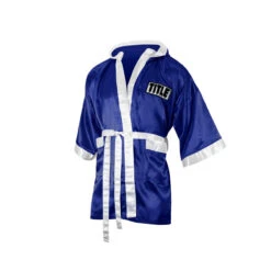 TITLE Boxing Fingertip Robe -Boxing Promotions Shop tsrf bl wh 01 6