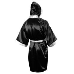 TITLE Boxing Full Length Robe -Boxing Promotions Shop tsrfl bk wh 3