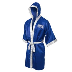 TITLE Boxing Pro Full Length Boxing Robe 25 TITLE Boxing Pro Full Length Boxing Robe -Boxing Promotions Shop tsrfl2 bl wh 01