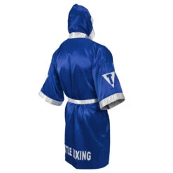 TITLE Boxing Pro Full Length Boxing Robe 27 TITLE Boxing Pro Full Length Boxing Robe -Boxing Promotions Shop tsrfl2 bl wh 02