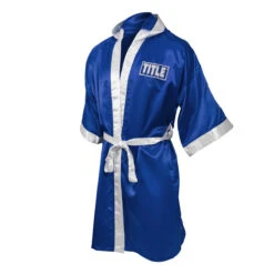 TITLE Boxing Pro Full Length Boxing Robe 28 TITLE Boxing Pro Full Length Boxing Robe -Boxing Promotions Shop tsrfl2 bl wh 03
