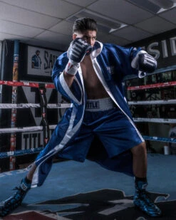 TITLE Boxing Pro Full Length Boxing Robe 26 TITLE Boxing Pro Full Length Boxing Robe -Boxing Promotions Shop tsrfl2 blwh