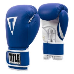 TITLE Boxing Pro Style Leather Training Gloves 3.0 -Boxing Promotions Shop tvvtg3 bl wh 002