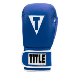 TITLE Boxing Pro Style Leather Training Gloves 3.0 -Boxing Promotions Shop tvvtg3 bl wh 003