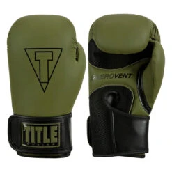 TITLE Boxing Vegan Fitness Bag Gloves -Boxing Promotions Shop vgfbg gn bk 1 1 1