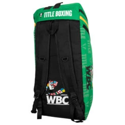 WBC By TITLE Boxing Sport Bag/Backpack -Boxing Promotions Shop wbcbag gn 3