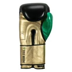 WBC By TITLE Boxing Green Belt Training Gloves 1.0 -Boxing Promotions Shop wgbtg bk gd gn 4 1