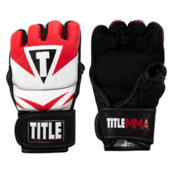 TITLE MMA Command Training Gloves -Boxing Promotions Shop xmctg rd wh 001 1