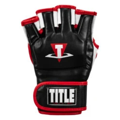 TITLE MMA Conflict Pro Fight Gloves -Boxing Promotions Shop xmfg bk wh rd 03